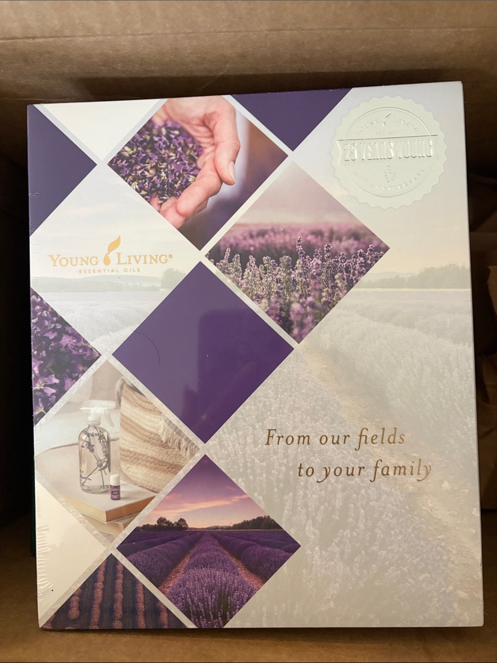 Young Living Lavender Collection Box - Purple & White